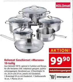 Interspar Kelomat Geschirrset Murano 10-teilig Angebot