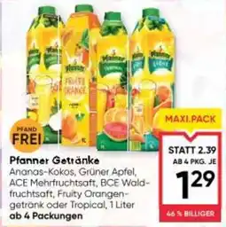 Maximarkt Pfanner Getränke Angebot