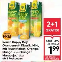 Maximarkt Rauch Happy Day Orangensaft Klassik, Mild, mit Fruchtfleisch, Orange/ Mango oder Orange/ Maracuja Angebot