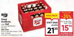 Maximarkt Stiegl Goldbräu oder Hell Angebot