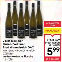 Maximarkt Josef Dockner Grüner Veltliner Ried Himmelreich DAC Angebot