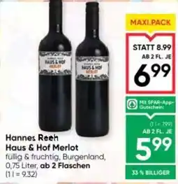 Maximarkt Hannes Reeh Haus & Hof Merlot Angebot