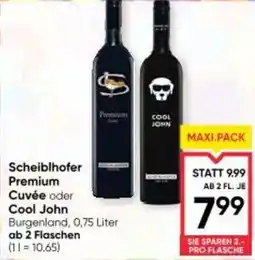 Maximarkt Scheiblhofer Premium Cuvée oder Cool John Angebot
