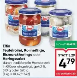 Maximarkt Teufelroller, Rollheringe, Bismarckheringe oder Heringssalat Angebot