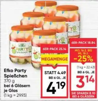 Maximarkt Efko Party Spießchen Angebot
