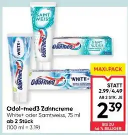 Maximarkt Odol-med3 Zahncreme Angebot