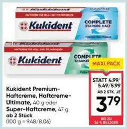 Maximarkt Kukident Premium- Haftcreme, Haftcreme- Ultimate oder Super-Haftcreme Angebot