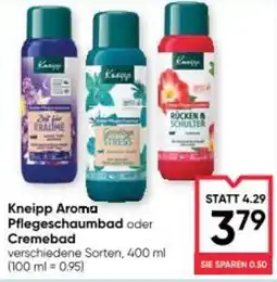 Maximarkt Kneipp Aroma Pflegeschaumbad oder Cremebad Angebot
