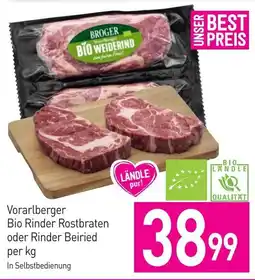 Sutterlüty Vorarlberger Bio Rinder Rostbraten oder Rinder Beiried Angebot
