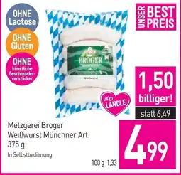 Sutterlüty Metzgerei Broger Weißwurst Münchner Art Angebot