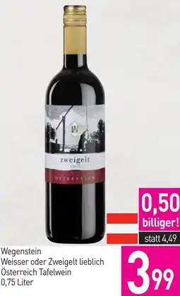 Sutterlüty Wegenstein Weisser oder Zweigelt lieblich Österreich Tafelwein Angebot