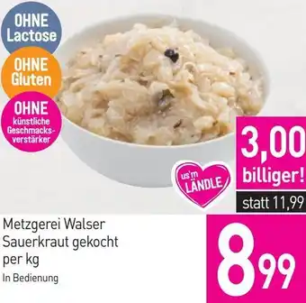 Sutterlüty Metzgerei Walser Sauerkraut gekocht Angebot