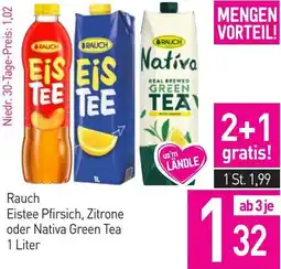 Sutterlüty Rauch Eistee Pfirsich, Zitrone oder Nativa Green Tea Angebot