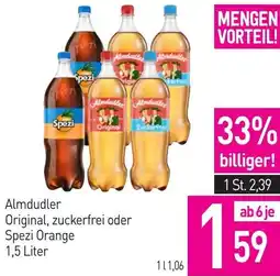 Sutterlüty Almdudler Original, zuckerfrei oder Spezi Orange Angebot