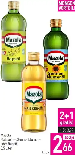 Sutterlüty Mazola Maiskeim-, Sonnenblumen- oder Rapsöl Angebot