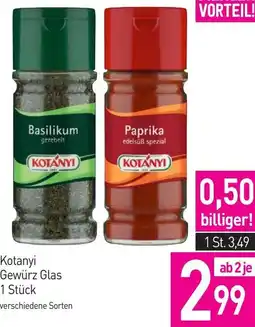 Sutterlüty Kotanyi Gewürz Glas Angebot
