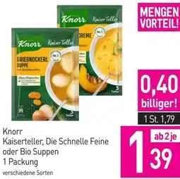Sutterlüty Knorr Kaiserteller, Die Schnelle Feine oder Bio Suppen Angebot