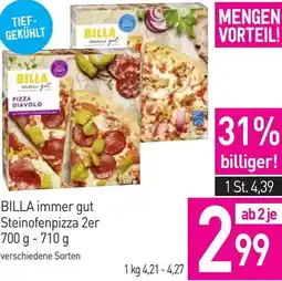 Sutterlüty BILLA immer gut Steinofenpizza 2er Angebot