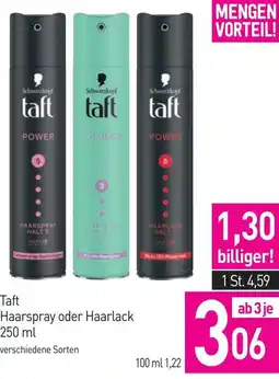 Sutterlüty Taft Haarspray oder Haarlack Angebot