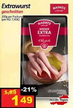Wurstico Extrawurst geschnitten Angebot