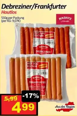 Wurstico Debreziner Frankfurter Angebot