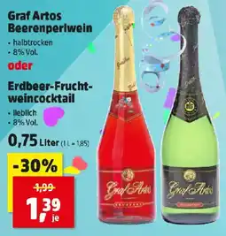 Thomas Philipps Graf Artos Beerenperlwein oder Erdbeer Fruchtweincocktail Angebot