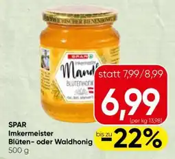 Spar SPAR Imkermeister Blüten- oder Waldhonig Angebot