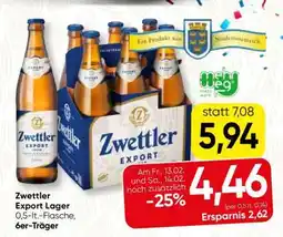 Spar Zwettler Export Lager Angebot