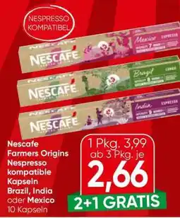 Spar Nescafe Farmers Origins Nespresso kompatible Kapseln Angebot