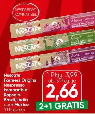 Nescafe Farmers Origins Nespresso kompatible Kapseln