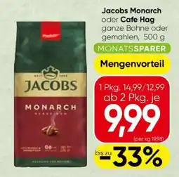 Spar Jacobs Monarch oder Café Hag Angebot