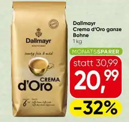 Spar DALLMAYR CREMA D’ORO* ganze Bohne Angebot