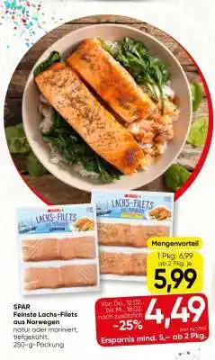 Spar SPAR Feinste Lachs-Filets aus Norwegen Angebot