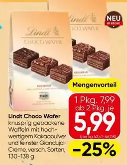 Spar Lindt Choco Wafer Angebot