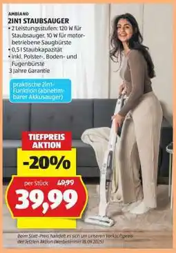 Hofer 2IN1 STAUBSAUGER Angebot