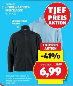 Hofer Herren Arbeits-Fleecejacke Angebot