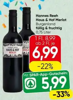 Spar Hannes Reeh Haus & Hof Merlot Angebot