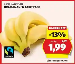 Hofer BIO-BANANEN FAIRTRADE Angebot