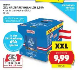 Hofer XXL HALTBARE VOLLMILCH 3,5% Angebot