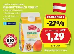 Hofer BIO-BUTTERMILCH FRUCHT Angebot