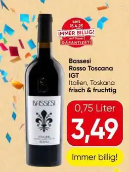 Spar Bassesi Rosso Toscana IGT Angebot