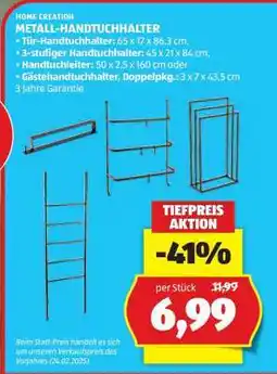 Hofer METALL-HANDTUCHHALTER Angebot
