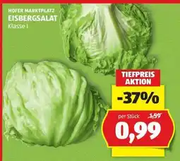 Hofer EISBERGSALAT Angebot