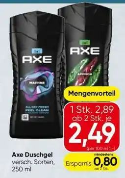 Spar Axe Duschgel Angebot