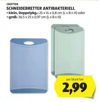 Hofer CROFTON SCHNEIDEBRETTER ANTIBAKTERIELL Angebot