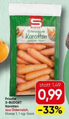 Spar frische S-BUDGET Karotten Angebot