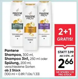 Maximarkt Pantene Shampoo, Shampoo 3in1, Spülung Angebot