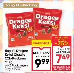 Maximarkt Napoli Dragee Keksi Classic XXL-Packung Angebot