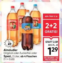 Maximarkt Almdudler, Original oder Zuckerfrei oder Spezi Angebot