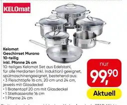 Eurospar Kelomat Geschirrset Murano 10-teilig inkl. Pfanne 24 cm Angebot